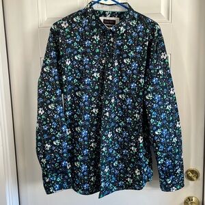 Men’s Floral Pattern Dress Shirt